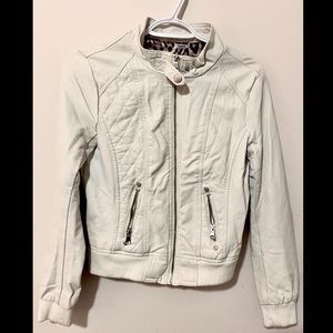 Off-white leather jacket
